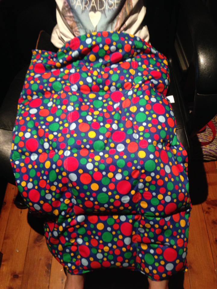 ready made spots lap snake blanket 2kg