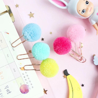 Pom Pom Paper Clips Pack of 5