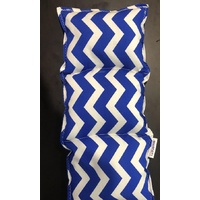 Ready Made Weighted Mini Lap Blanket Chevron Blue 1kg