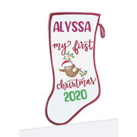 My First Christmas Personalised Santa Stocking