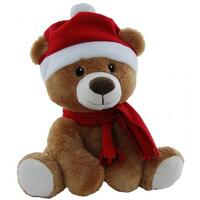 Personalised Christmas Bear Red