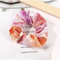 Velvet Tye Dye Hair Scrunchies