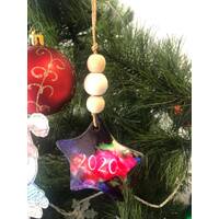 Personalised Star Ceramic Christmas Ornaments Gift