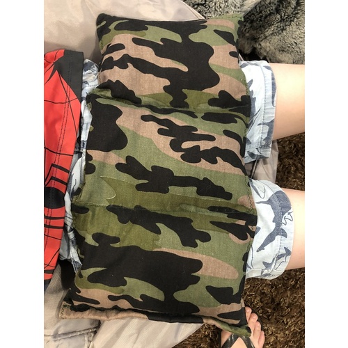 Ready Made Weighted Mini Lap Blanket Army Camo