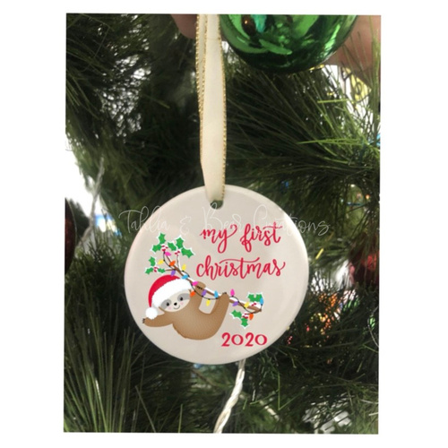 My First Christmas Ceramic Ornament