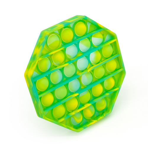 Push Pop Pop It Fidget Toy Luminous [Colour : Lime/Yellow] Octagon