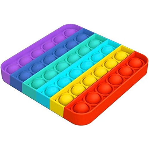 Push Pop Pop It Rainbow [Shape: Square]