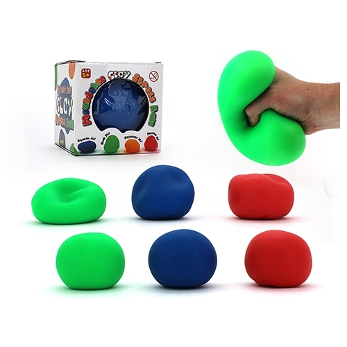 Jumbo Mouldable Clay Stress Balls [Red]