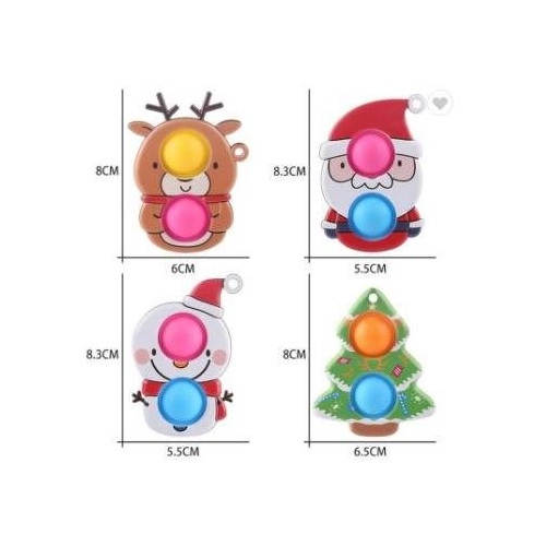Christmas Simple Dimple Fidget Toy [Option : Santa ]