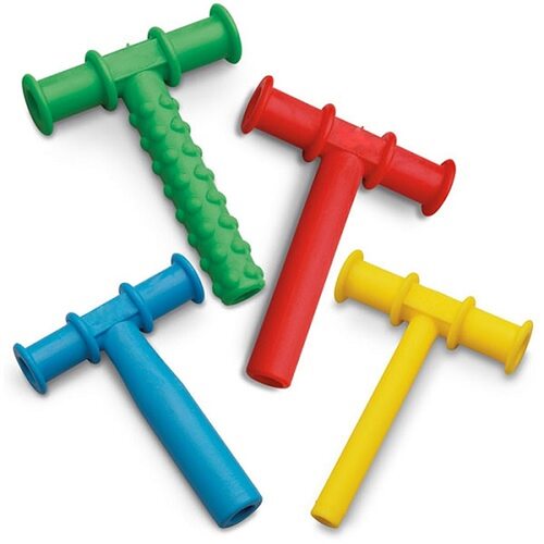 T Shape Chewing Tube [Colour: Red]