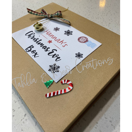 Personalised Magnetic Christmas Eve Activity Box
