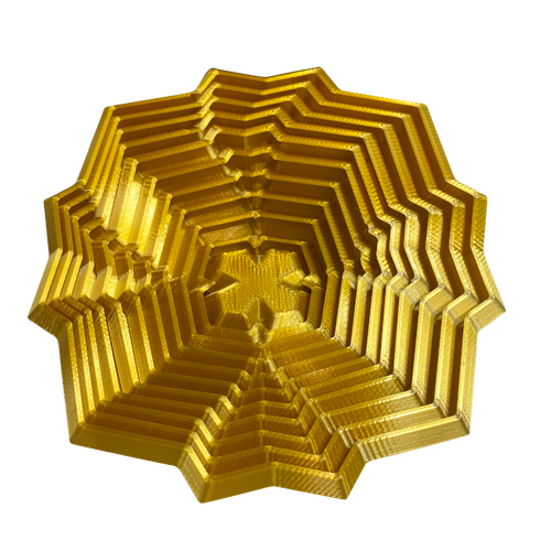 3D Printed Star Fidget Toy [Colour : Gold ]