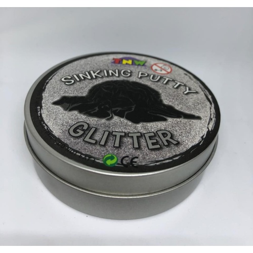 Sinking Putty in Tin [Colour : Glitter Silver ] [Size: 60 grams]
