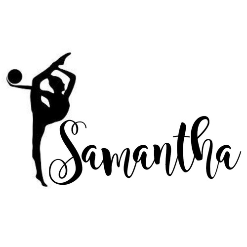 Custom Gymnastics Sticker with Name