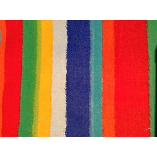 Ready Made Rainbow Stripe Lap Snake Blanket 2kg